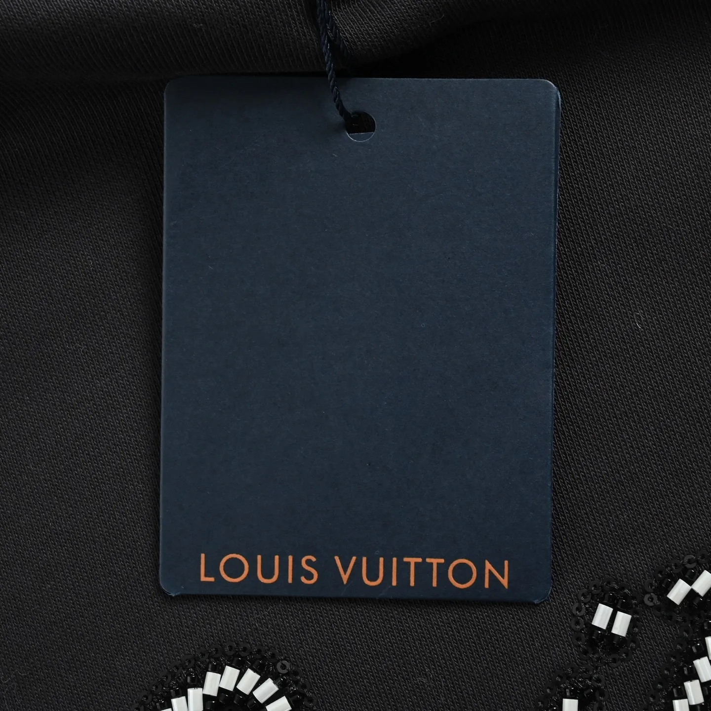 Louis Vuitton/Louis Vuitton beaded embroidered hooded sweatshirt